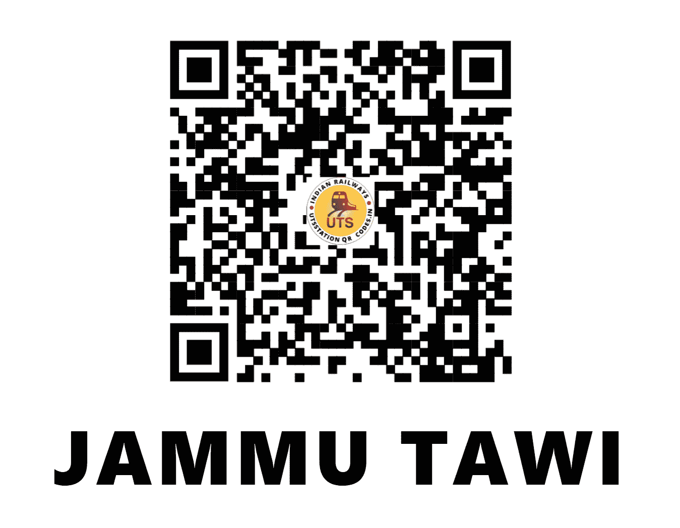 UTS QR Code for JAMMU TAWI - JAT - NR (JAMMU AND KASHMIR)